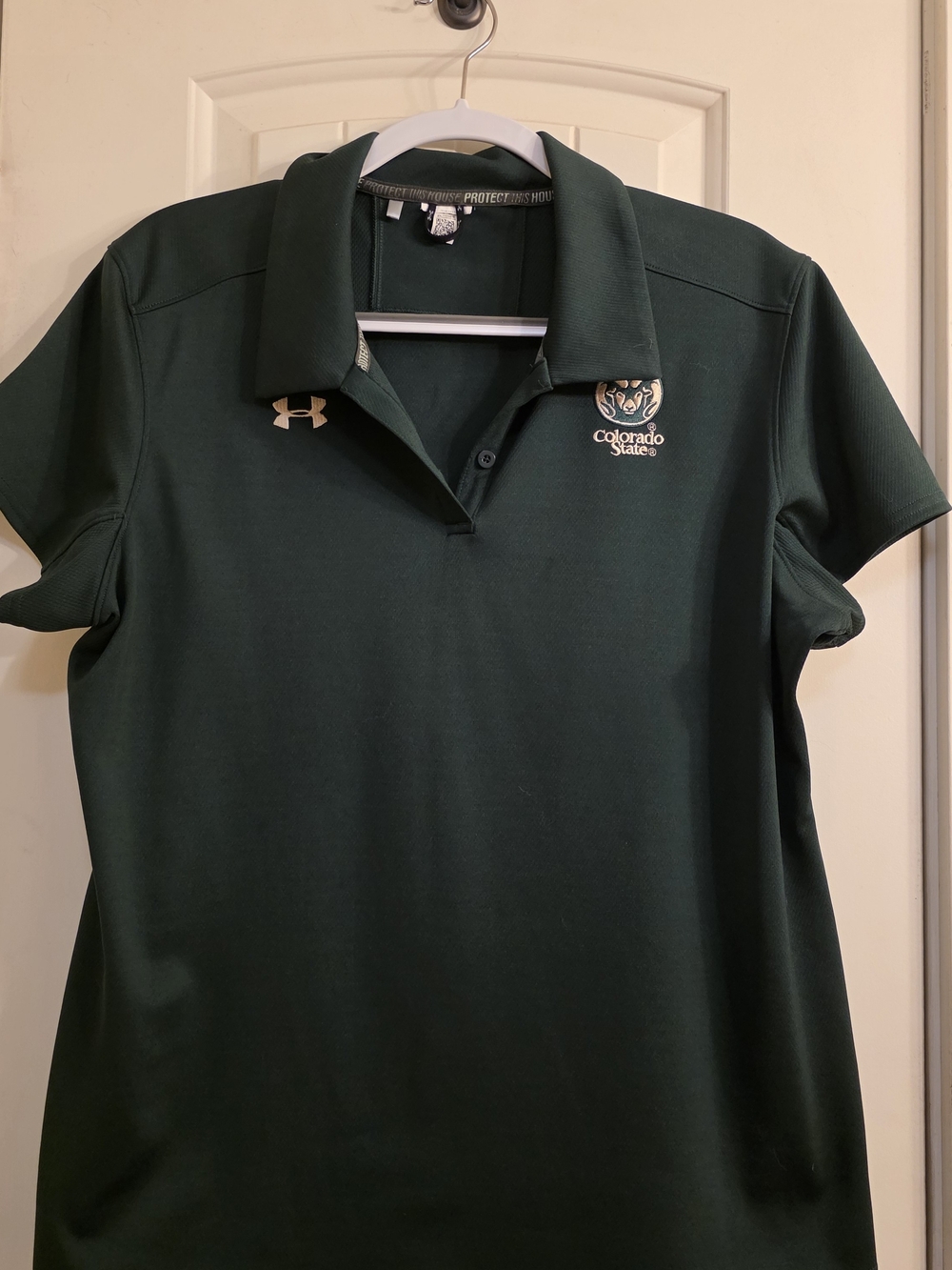 Under Armour Women's Dark Green Colorado State Polo XL